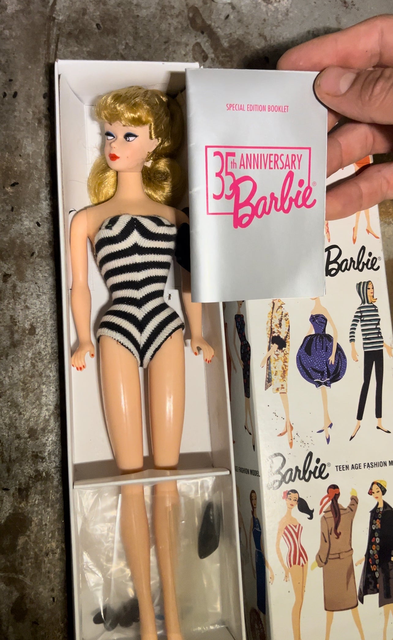 Barbie I found in my fish shack (35th  with the box)